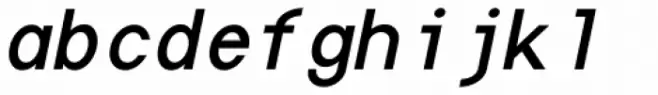 Die Monospaced Hubbuch Bold Italic