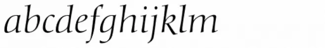 Diotima Classic Pro Light Italic