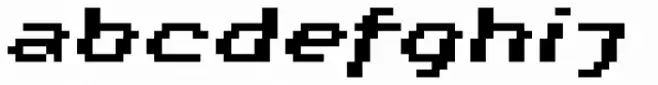 Diphtong Pixel Bold Oblique