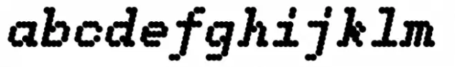 Dotted Weekend Black Italic