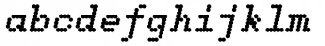 Dotted Weekend Extra Bold Italic