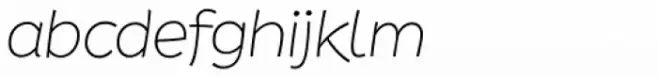 DR Agu Sans ExtraLight Italic