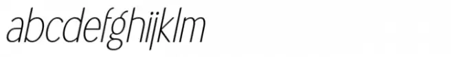 Dupont Gothic Condensed Extralight Oblique