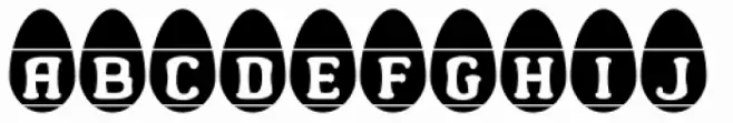 Easter Egg Letters