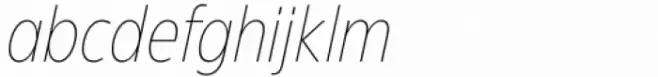 Eastman Condensed Extralight Italic