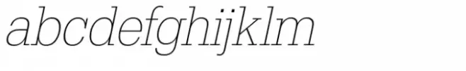 Egyptienne Extra Light Extra Narrow Oblique