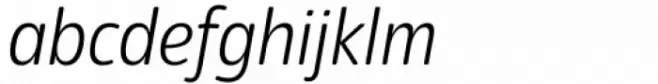 Eigerdals Condensed Light Italic