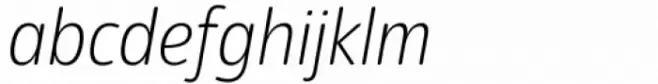 Eigerdals Condensed Thin Italic