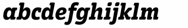Eigerdals Slab Condensed Ex Bold Italic