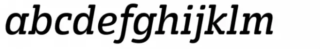 Eigerdals Slab Extra Demi Italic