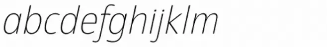Eigerdals Thin Italic