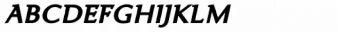 Ela Demiserif Bold Caps Italic