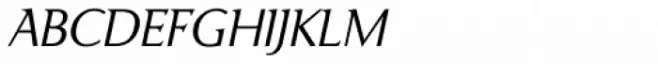 Ela Demiserif ExtraLight Caps Italic