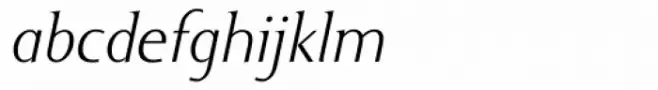 Ela Demiserif ExtraLight Italic