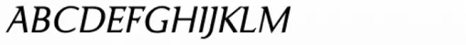 Ela Demiserif Light Caps Italic