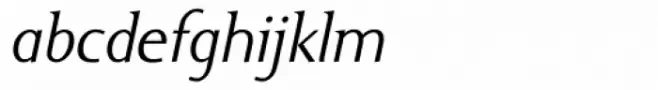 Ela Demiserif Light Italic