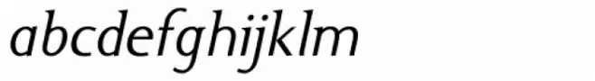 Ela Demiserif SemiLight Italic