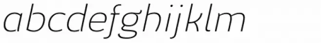 Elen Sans Extra Light Italic