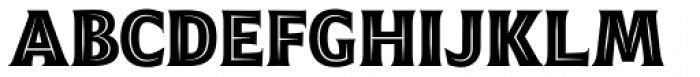 Emeritus Narrow Inline Caps Bold