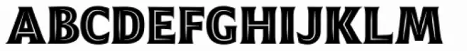 Emeritus Narrow Inline Caps Bold