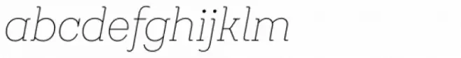 Emy Slab Alt Thin Italic