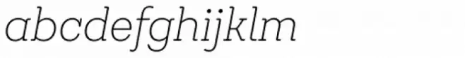 Emy Slab Alt Ultra Light Italic