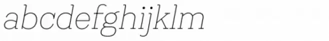 Emy Slab Thin Italic