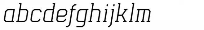 Esquina Rounded Light Italic