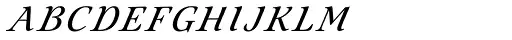 Eterea Calligraphic Caps Italic