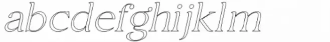 Etero Italic Outline