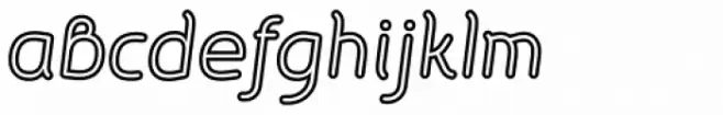 Etewut Sans Italic Rounded Stroked