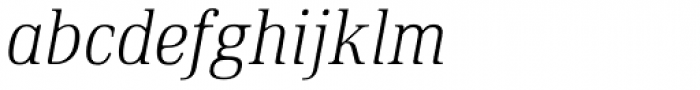 Ethos Condensed Thin Italic