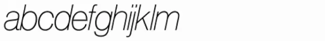 Europa Grotesk SH ExtraLight Italic