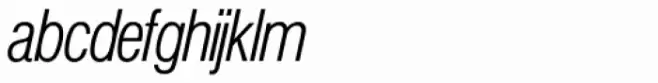Europa Grotesk SH Light Cond Italic