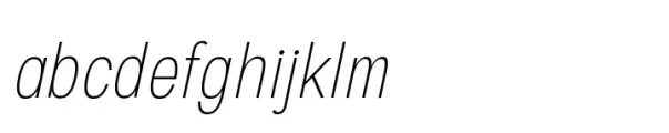 European Sans Pro Condensed Thin Italic