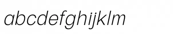 European Sans Pro Narrow Extra Light Italic
