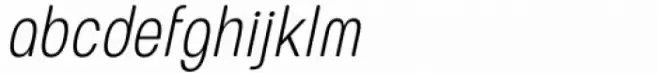 European Soft Pro Condensed Extra Light Italic