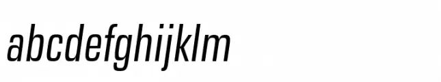 Eurostile Next Paneuropean Condensed Italic