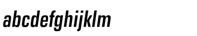 Eurostile Next Paneuropean Condensed Semi Bold Italic