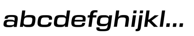 Eurostile Next Paneuropean Extended Semi Bold Italic