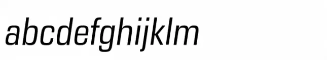 Eurostile Next Paneuropean Narrow Italic