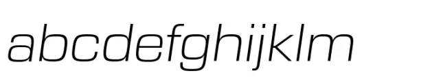 Eurostile Next Paneuropean Wide Light Italic