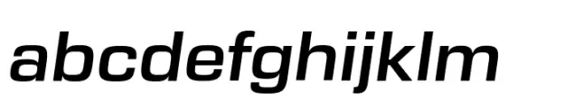 Eurostile Next Paneuropean Wide Semi Bold Italic