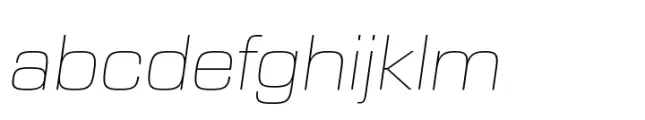 Eurostile Next Paneuropean Wide Ultra LightItalic