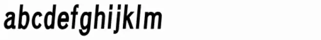 Eurydome Condensed Italic Black