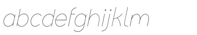 Evie Sans Thin Italic