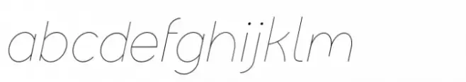Evie Sans Thin Italic