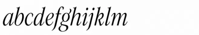Evoque Condensed Light Italic