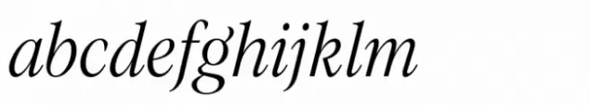 Evoque Narrow Light Italic