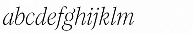 Evoque Narrow Thin Italic